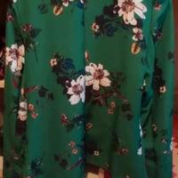 Blazer verde a fiori