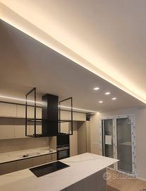 Cartongesso, stuccatura imbiancatura