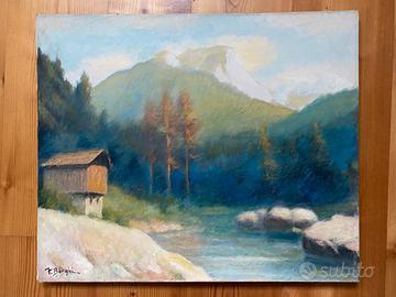 CALALZO DI CADORE TABIA’ OLIO SU TELA