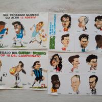 18 adesivi calciatori Guerin Sportivo 