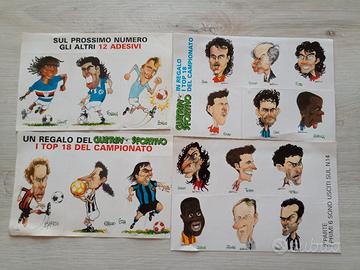 18 adesivi calciatori Guerin Sportivo 