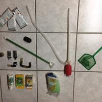 Accessori acquario pesci tronchi rocce aspiratore