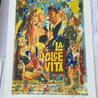 Serigrafia e décollage Mimmo Rotella La Dolce Vita