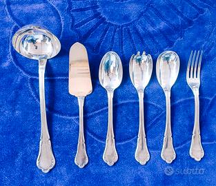 Sambonet set posate a servire in lega d'argento 