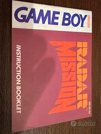 Game Boy libretto Radar Misson