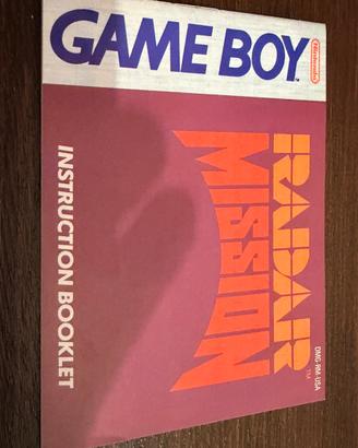 Game Boy libretto Radar Misson