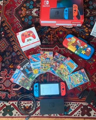 Nintendo Switch V2 con Accessori  e Giochi