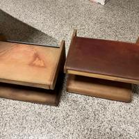 Comodini in pelle Poltrone Frau anni 70