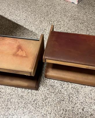 Comodini in pelle Poltrone Frau anni 70