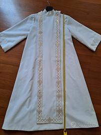 vestito saio toga prima comunione 