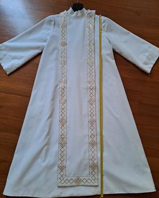 vestito saio toga prima comunione 