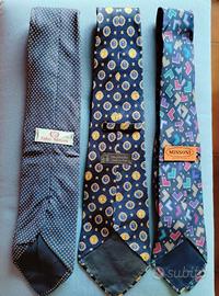 Lotto cravatte vintage Trussardi, Missoni