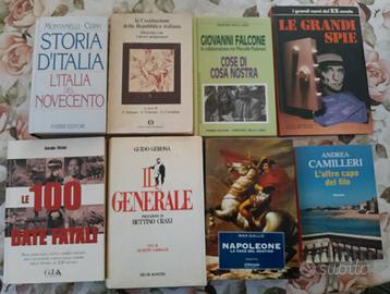 Lotto 8 libri storia italiana, politica, Falcone e