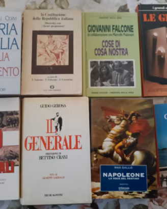Lotto 8 libri storia italiana, politica, Falcone e
