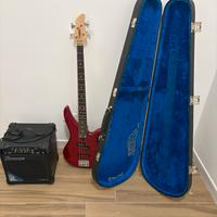 Set Completo Basso Yamaha+ampli Ibanez +custodia