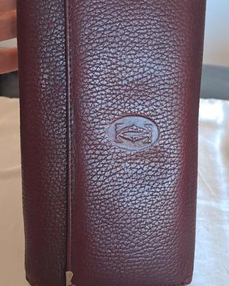 portafoglio  Cartier  in pelle. oggetto  vintage 