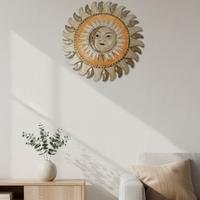 Sole luna in legno 