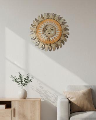 Sole luna in legno 