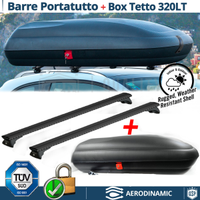 Barre Portatutto per Opel Zafira in Alluminio Nero