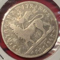 1/4 Birr Etiopia Re Menelik II 1887/89