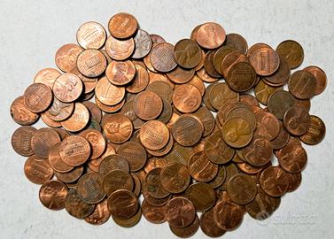 Lotto 100 monete da 1 Centesimo USA