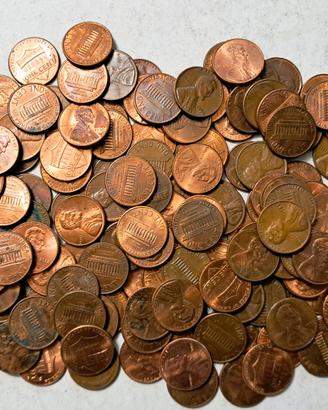 Lotto 100 monete da 1 Centesimo USA