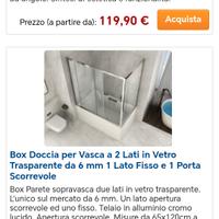 box doccia vasca