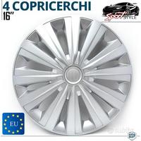 Copricerchi Auto da 16 Universali Coppette Silver