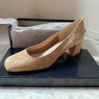 Scarpe caffelatte 40 camoscio La Parigina