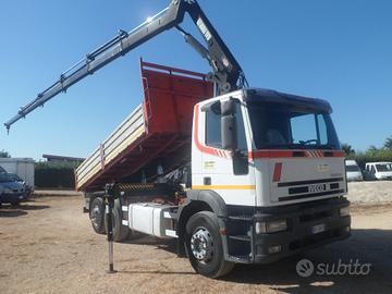 Iveco eurotech 190e42 ribaltabile con gru