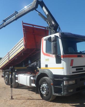 Iveco eurotech 190e42 ribaltabile con gru