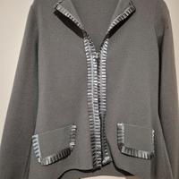 Cardigan corto grigio