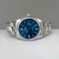 Orologio uomo cassa in acciaio 40mm quadrante blu 