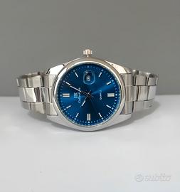 Orologio uomo cassa in acciaio 40mm quadrante blu 