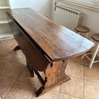 🪵 Tavolo in legno massello in stile arte povera