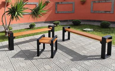 panchina giardino legno massello artigianale 