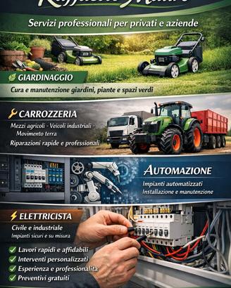 Manutentore mecc. elettricista. Vernic ind tras