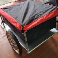 carrello portaspesa per bici