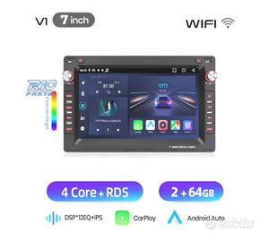 RADIO GPS ANDROID 14 PER SEAT SKODA VOLKSWAGEN VW 