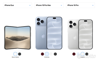 Nuovi iPhone 18 Pro - Pro Max - MacBook