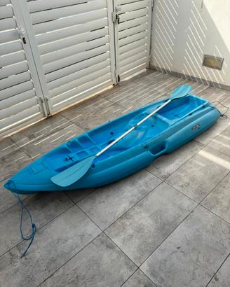 Kayak Lifetime monoposto blu + pagaia – ottime