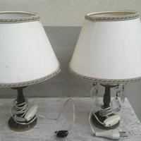 Lampade abajur in cristallo paralume antiquariato