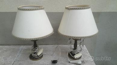 Lampade abajur in cristallo paralume antiquariato