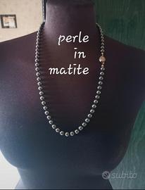 collana perle di matite 