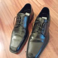 Scarpe eleganti  pelle nera  uomo  taglia 40 nuove