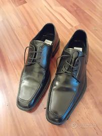 Scarpe eleganti  pelle nera  uomo  taglia 40 nuove