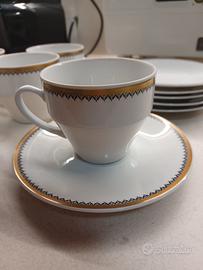 Servizio da 6 tazze the con piattino