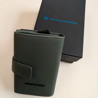 Porta Carte Gommato Piquadro Verde