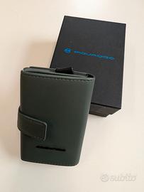 Porta Carte Gommato Piquadro Verde