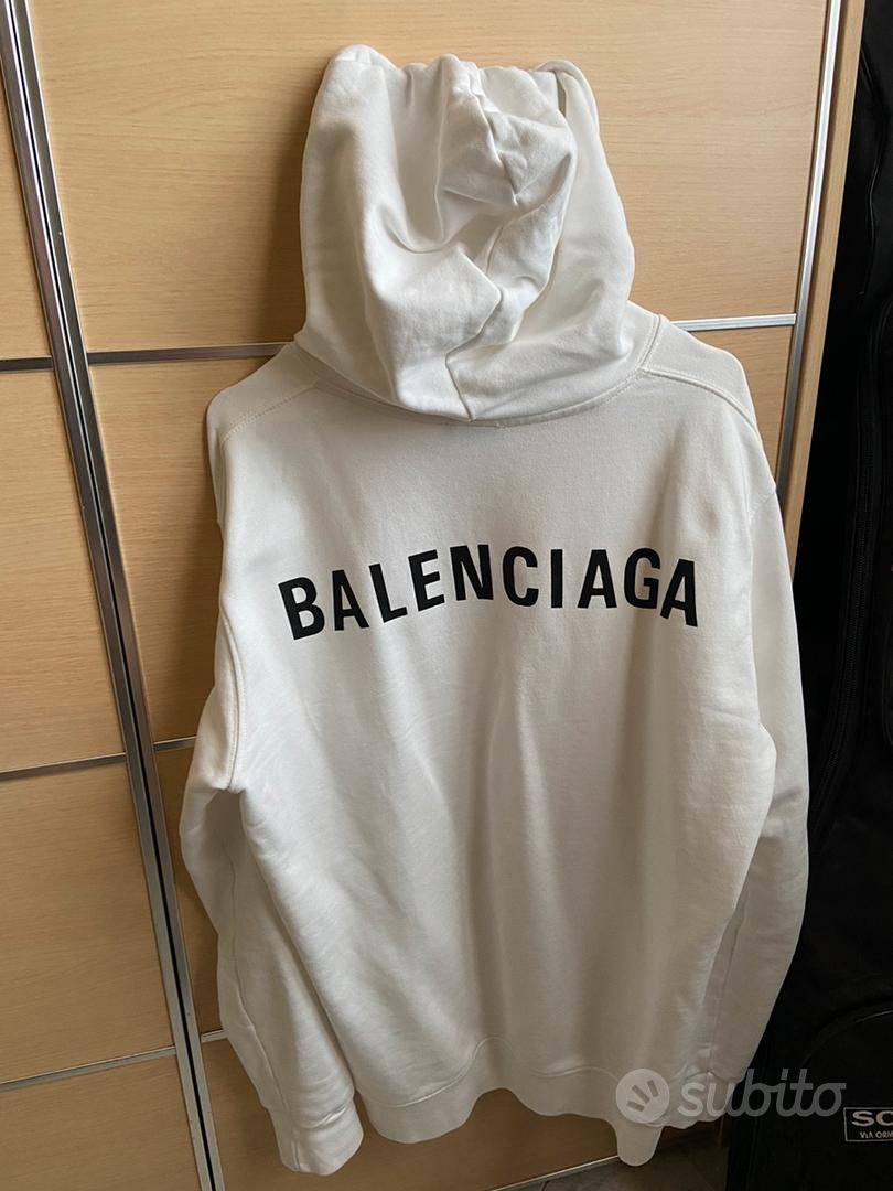 Felpa store balenciaga bianca